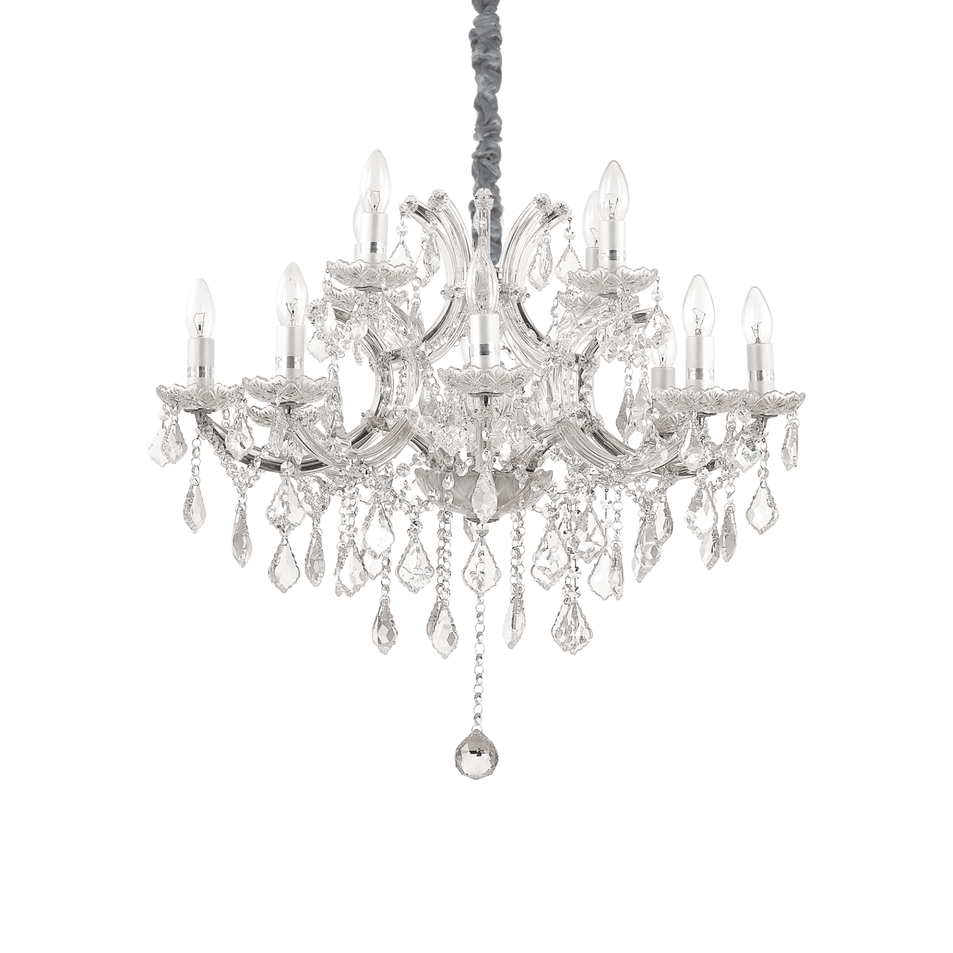 Napoleon suspension classic chandelier chrome gold glass crystal shop Eliana Osito Valencia