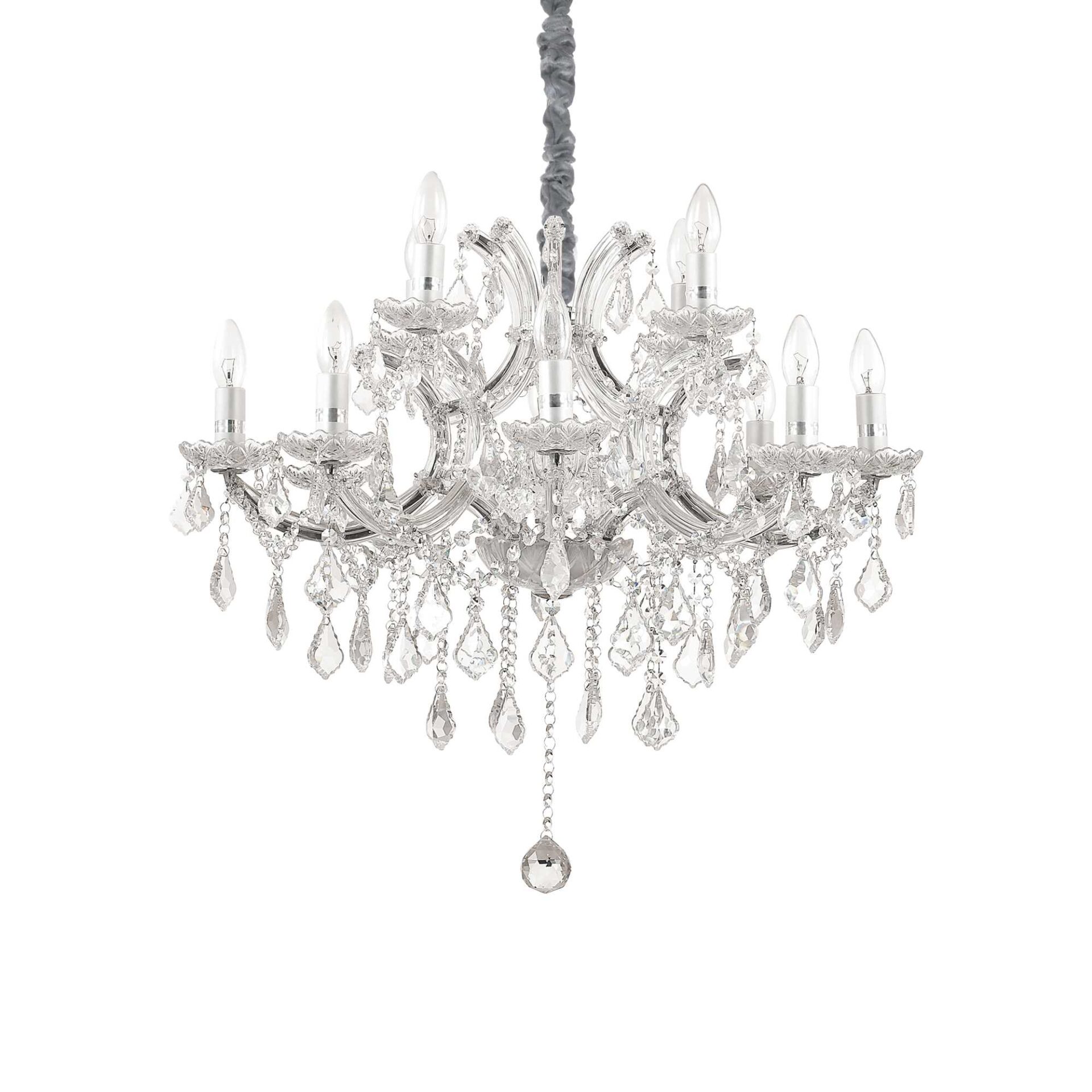 Napoleon suspension classic chandelier chrome gold glass crystal shop Eliana Osito Valencia