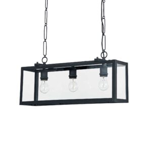 Igor suspensión metal negro vidrio luces iluminación diseño tienda moderna clásica Eliana Osito Valencia