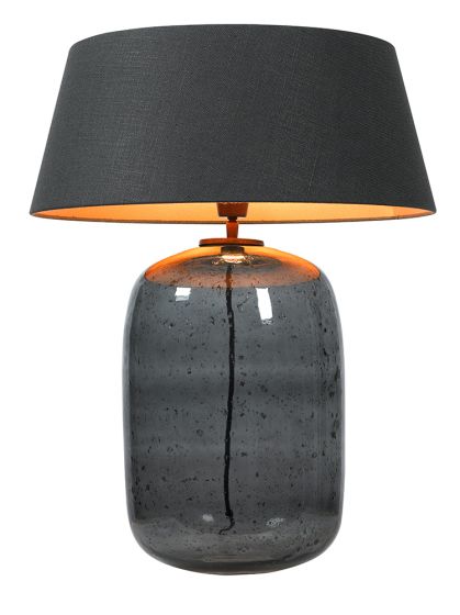 Lisoa lamp handblown glass linen modern design lighting classic shop Eliana Osito Valencia
