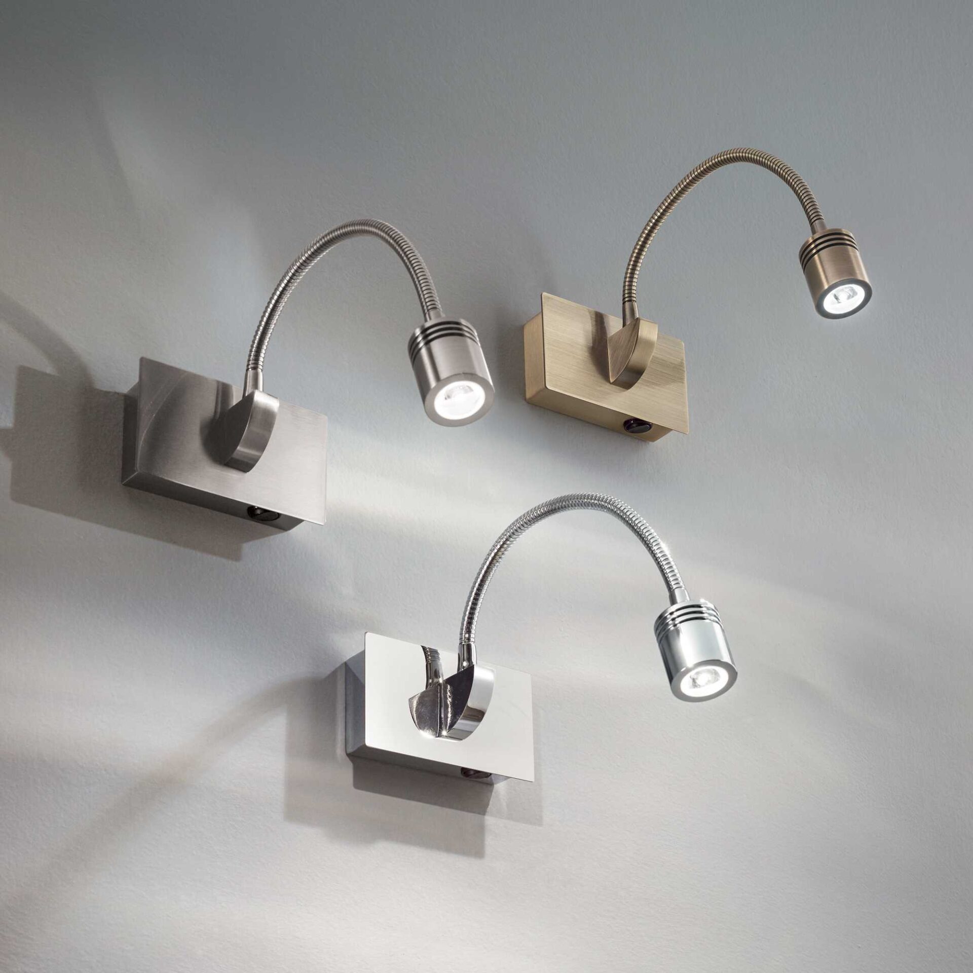 Dynamo wall light chrome nickel brass lighting design modern classic shop Eliana Osito Valencia