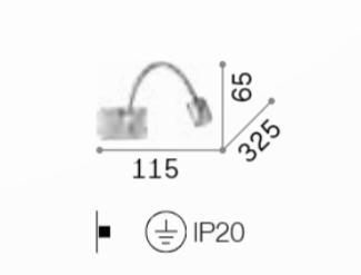 Dynamo wall light chrome nickel brass lighting design modern classic shop Eliana Osito Valencia