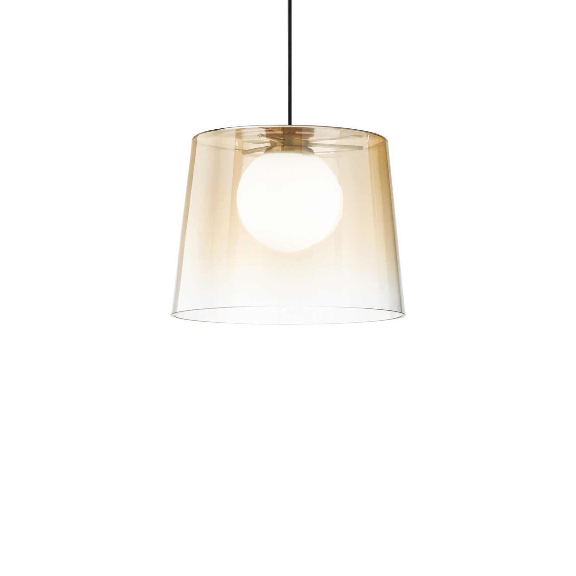Fade suspension glass chrome amber copper lighting design modern classic shop Eliana Osito Valencia