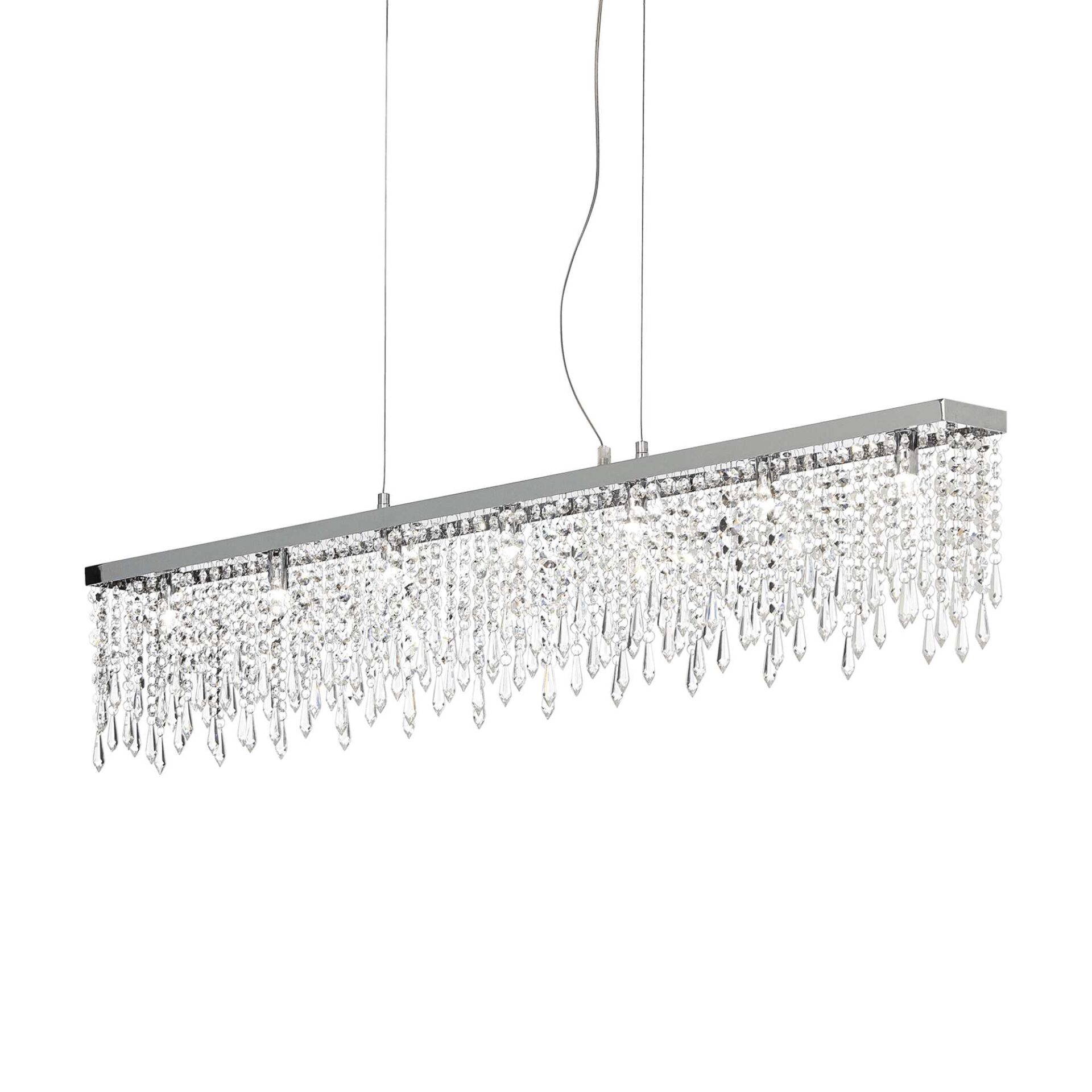 Gemini suspension crystal chrome lighting design modern classic shop Eliana Osito Valencia