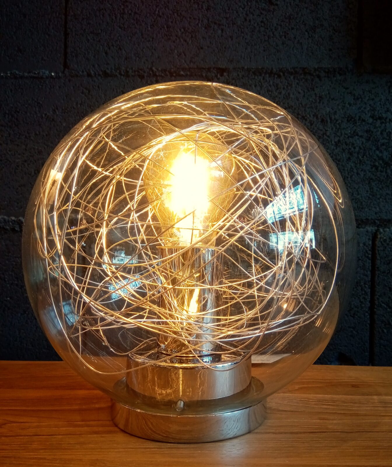 Mapa Max lamp chrome glass modern classic design lighting shop Eliana Osito Valencia