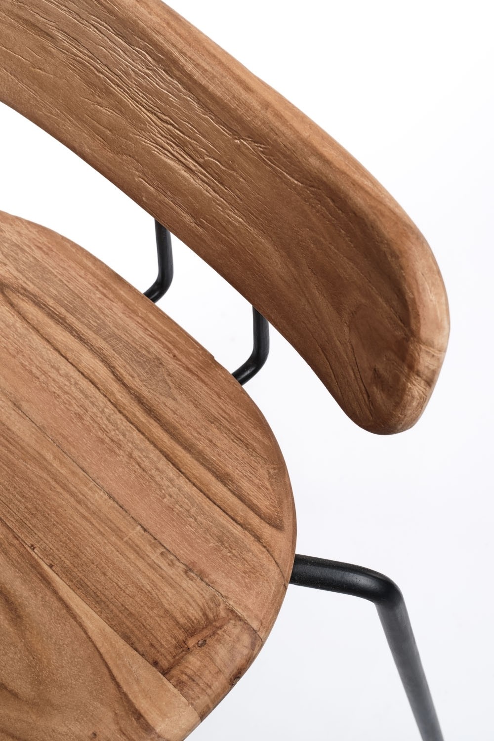 Copal taburete bar teca hierro muebles tienda Osito Eliana Valencia