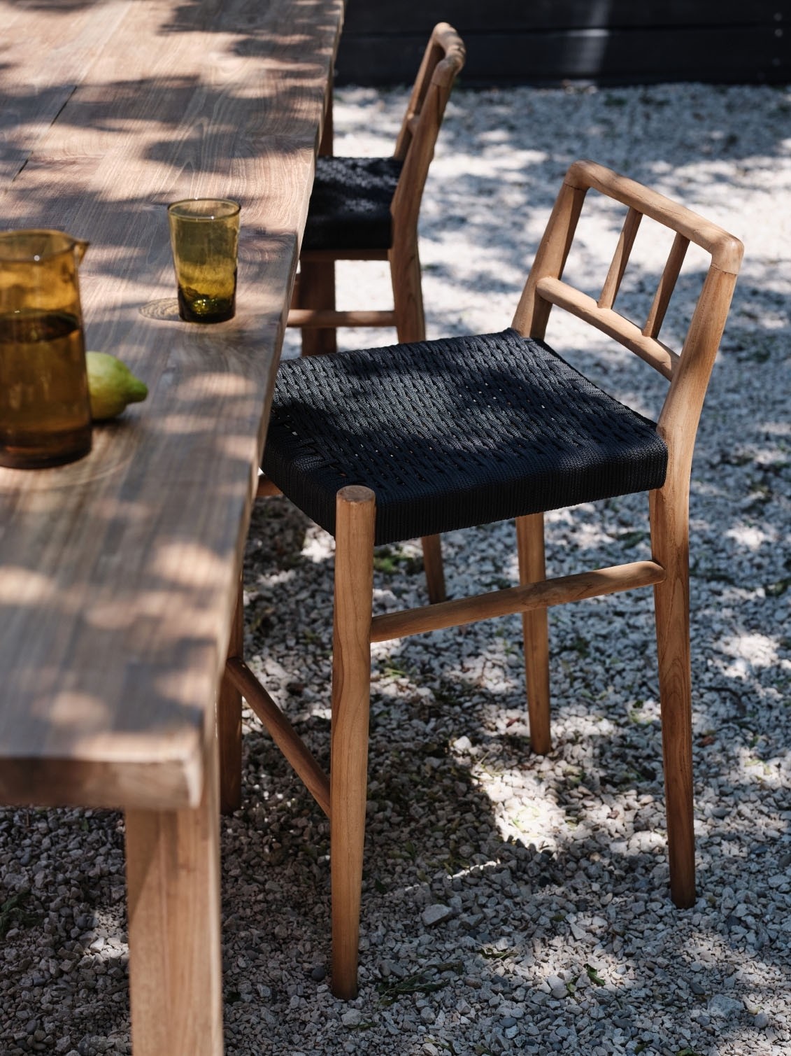 Galdana teak bar stool furniture shop store Osito Eliana Valencia