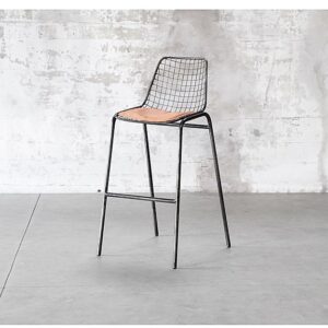 jali iron leather bar stool furniture shop eliana osito valencia