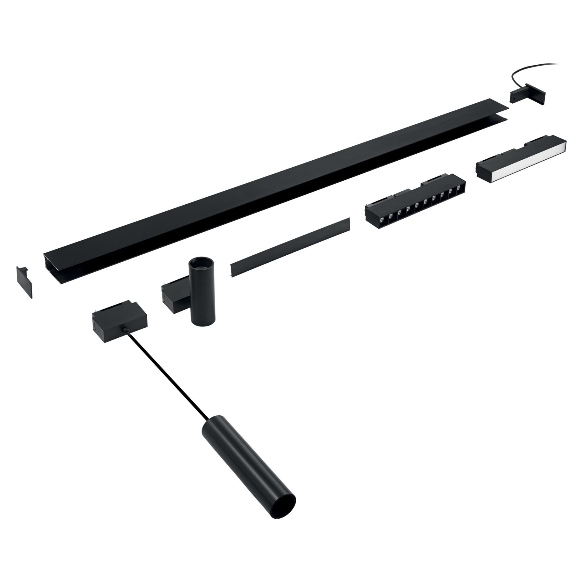 ARCA Sistema lineal de aluminio extruido compatible con una amplia gama de luminarias. ARCA está disponible en versiones para insertar en el interior de techos de cartón yeso, fijada al techo o suspendida. Se puede elegir entre distintas longitudes y es compatible con numerosos módulos de iluminación, como se muestra en las fotos de abajo, de 3000K o 4000K, con tecnología LED. Un sistema adecuado para la iluminación profesional, donde se requiere un diseño moderno, como tiendas y oficinas. Descubra la gama completa en nuestro showroom.