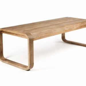 BLOOM solid teak interior and exterior dining table sold at furniture shop in L'Eliana, El Osito, Valencia