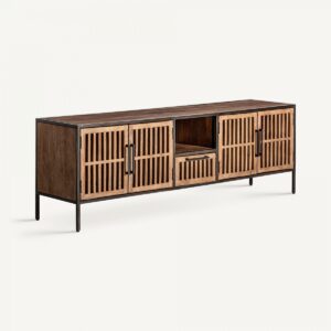 Mueble TV GAFFNEY de madera maciza en venta en tienda de muebles en L'Eliana, El Osito, Valencia